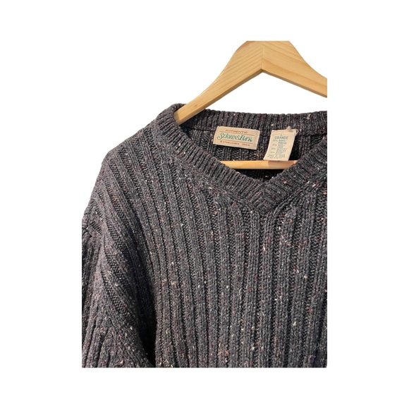 90s ST John’s Bay Ribbed chunky knit sweater Large - Picture 2 of 3